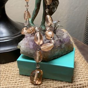 Necklace with Pink Stones